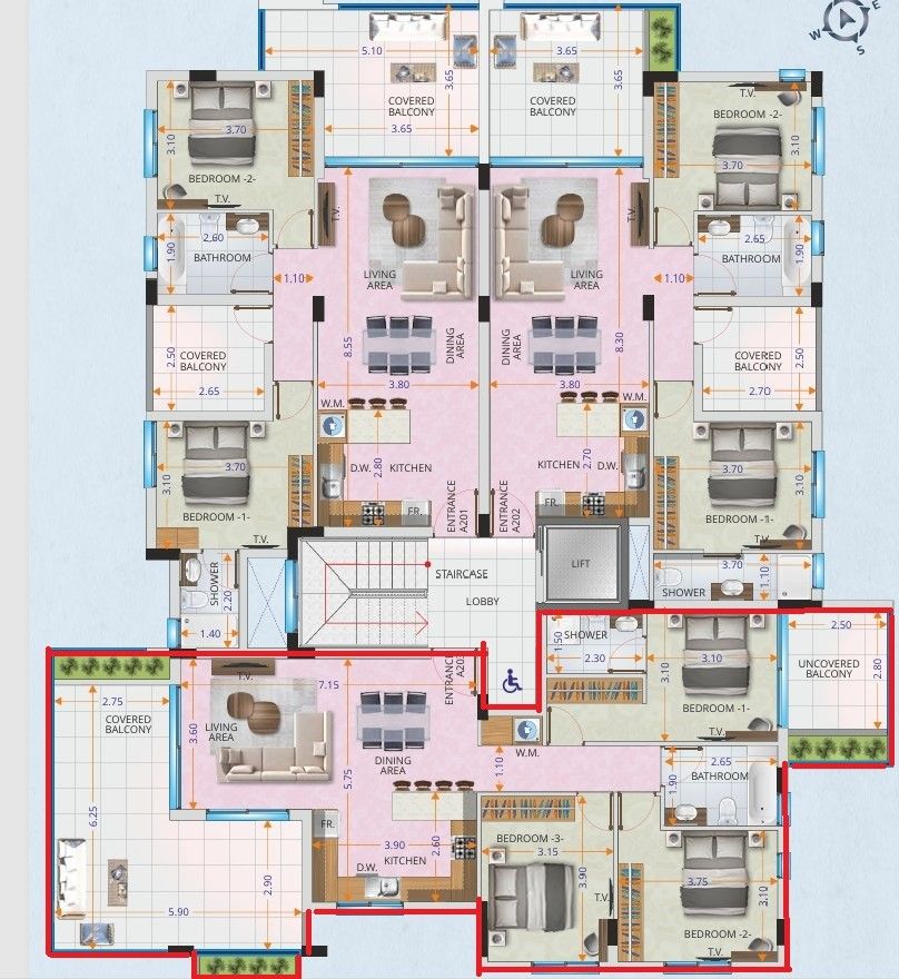 Апартаменты в Ларнаке, Кипр, 129 м² - фото 4