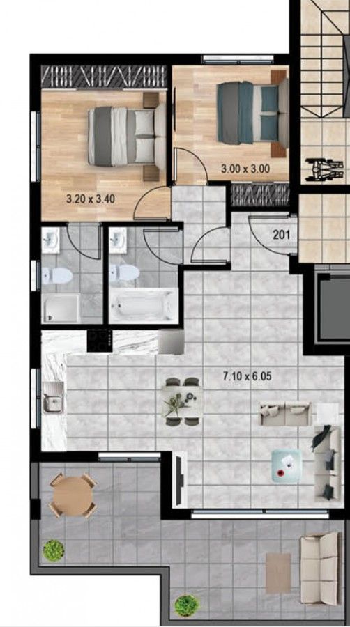 Апартаменты в Лимасоле, Кипр, 103 м² - фото 4