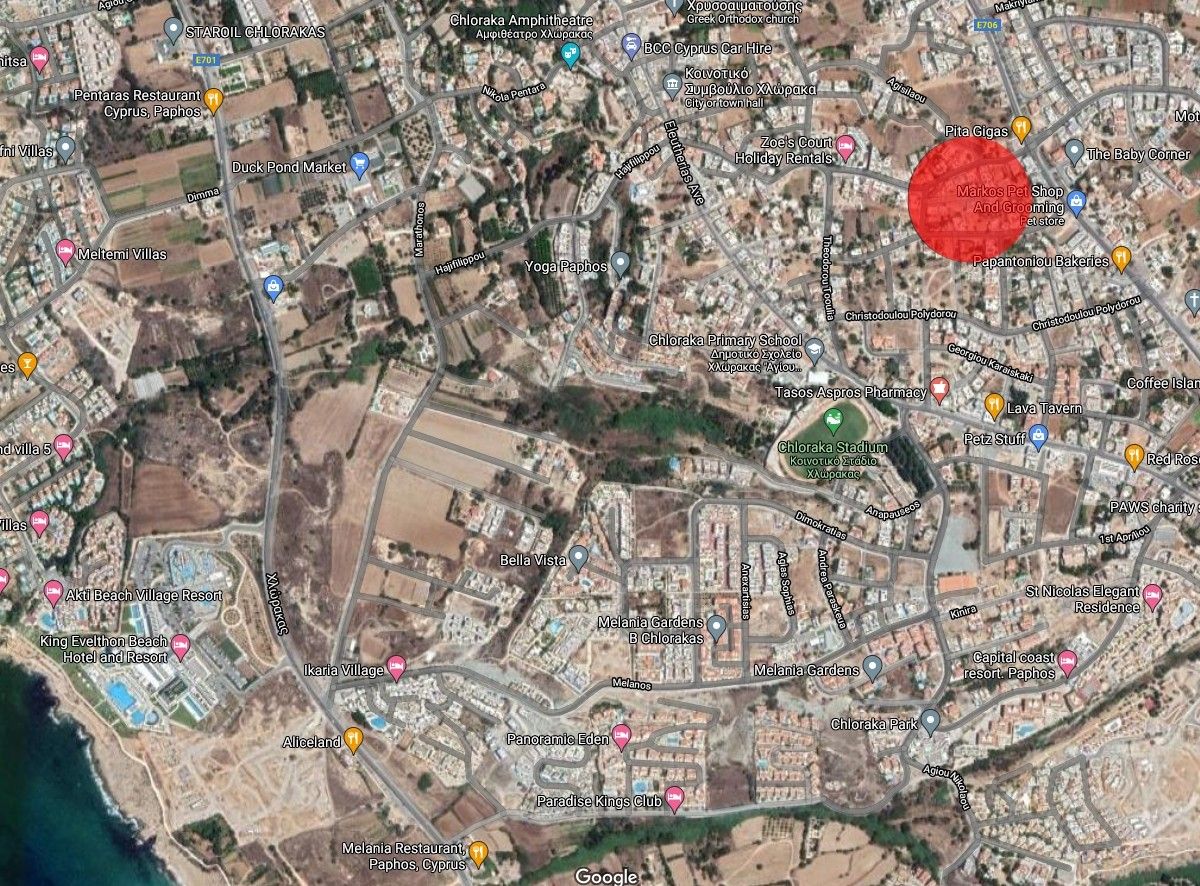 Земля в Пафосе, Кипр, 1 370 м² - фото 4