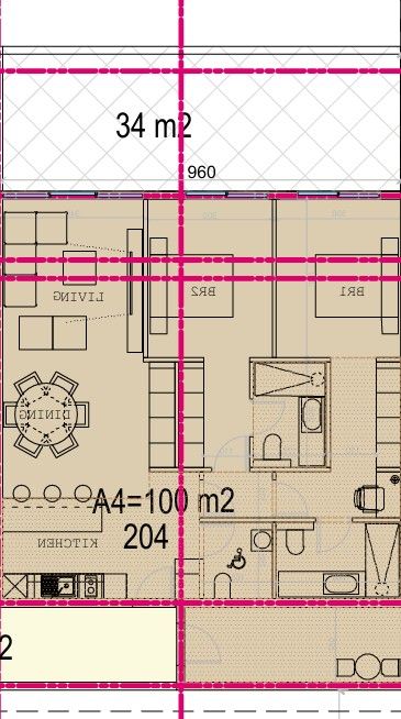 Апартаменты в Протарасе, Кипр, 134 м² - фото 4