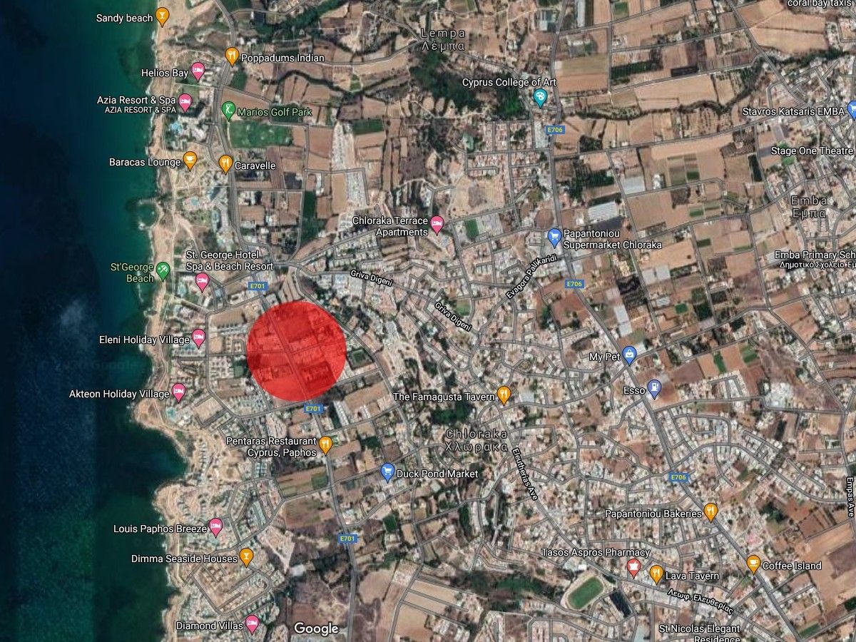 Земля в Пафосе, Кипр, 1 894 м² - фото 4