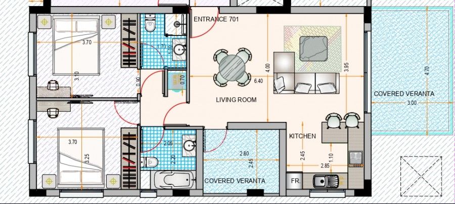 Пентхаус в Ларнаке, Кипр, 101 м² - фото 5