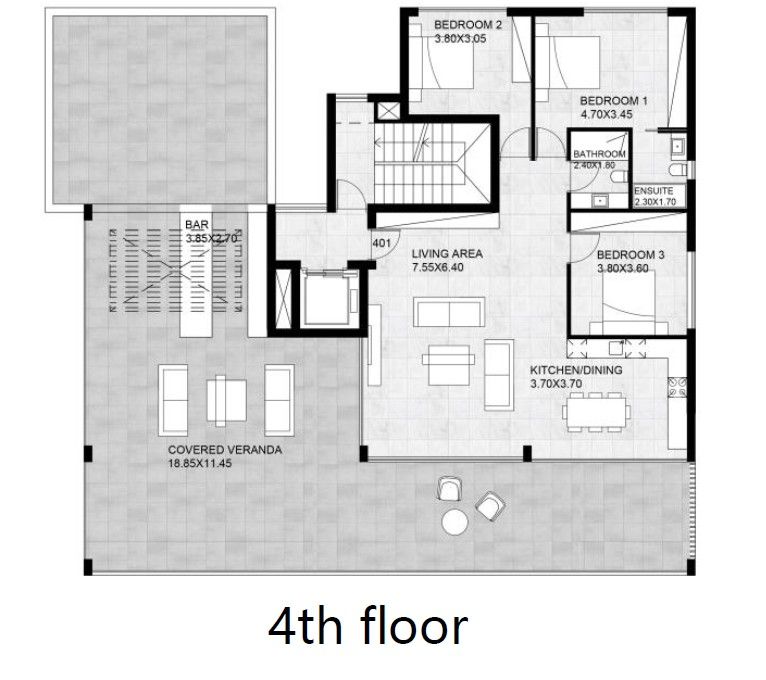 Пентхаус в Лимасоле, Кипр, 261 м² - фото 5