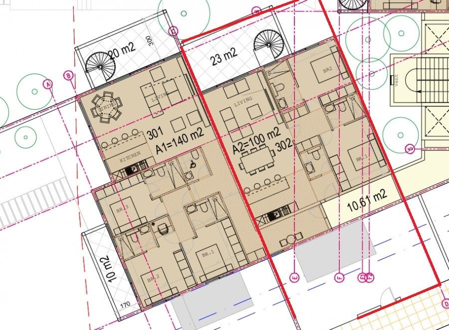 Апартаменты в Протарасе, Кипр, 123 м² - фото 5