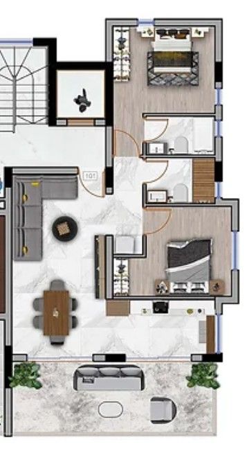 Апартаменты в Ларнаке, Кипр, 97 м² - фото 5