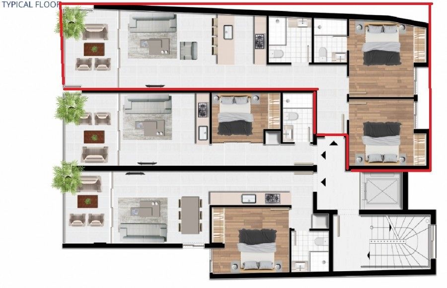 Апартаменты в Ларнаке, Кипр, 82 м² - фото 5