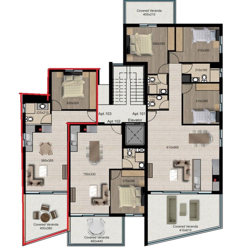 Апартаменты в Лимасоле, Кипр, 62 м² - фото 5