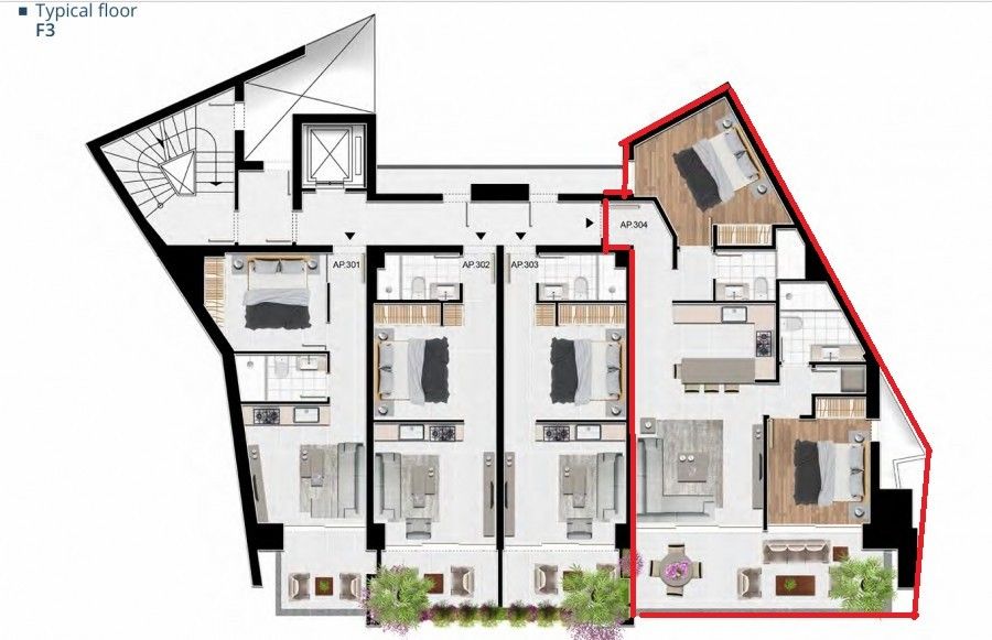 Апартаменты в Ларнаке, Кипр, 85 м² - фото 5