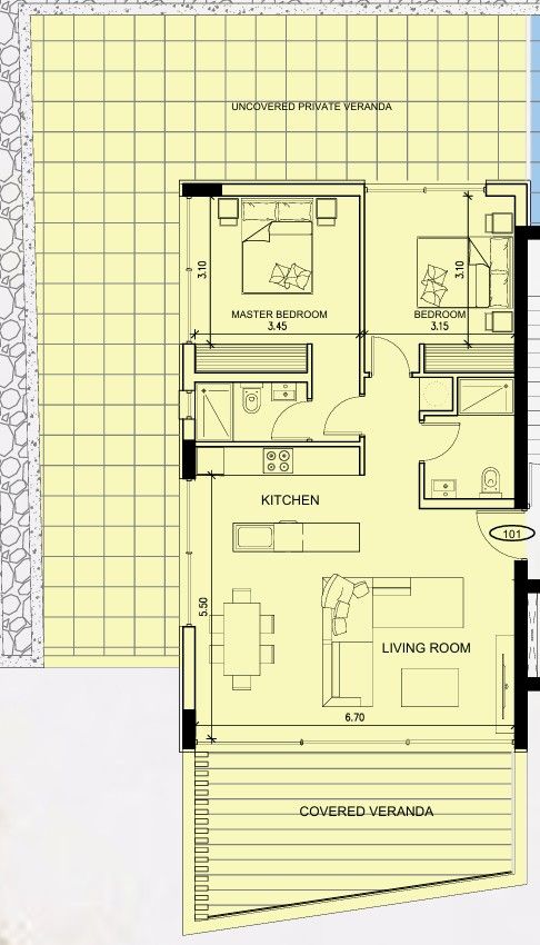 Апартаменты в Лимасоле, Кипр, 109 м² - фото 5