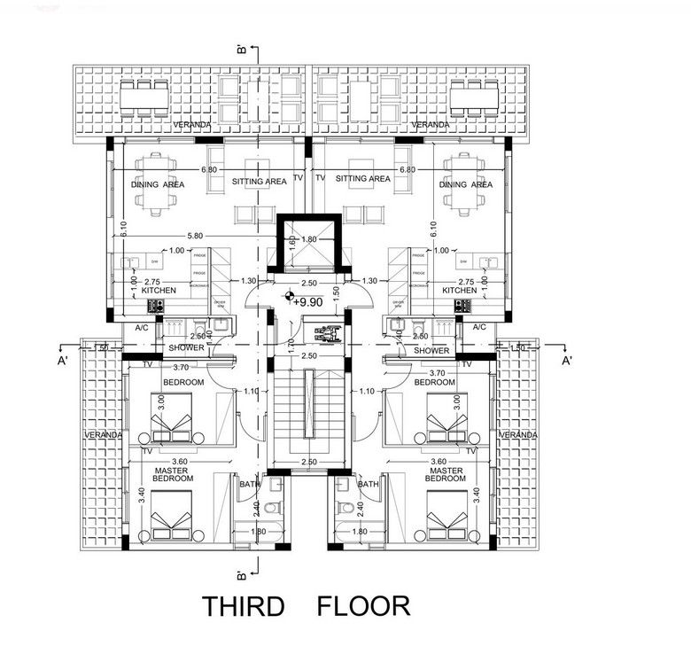 Апартаменты в Лимасоле, Кипр, 120 м² - фото 6