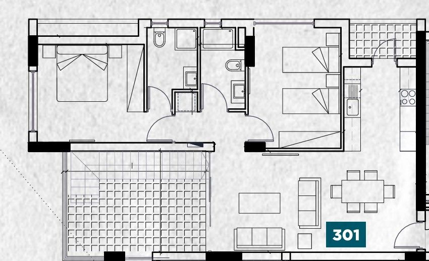 Апартаменты в Ларнаке, Кипр, 108 м² - фото 6