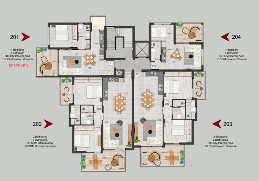 Студия в Лимасоле, Кипр, 45 м² - фото 6