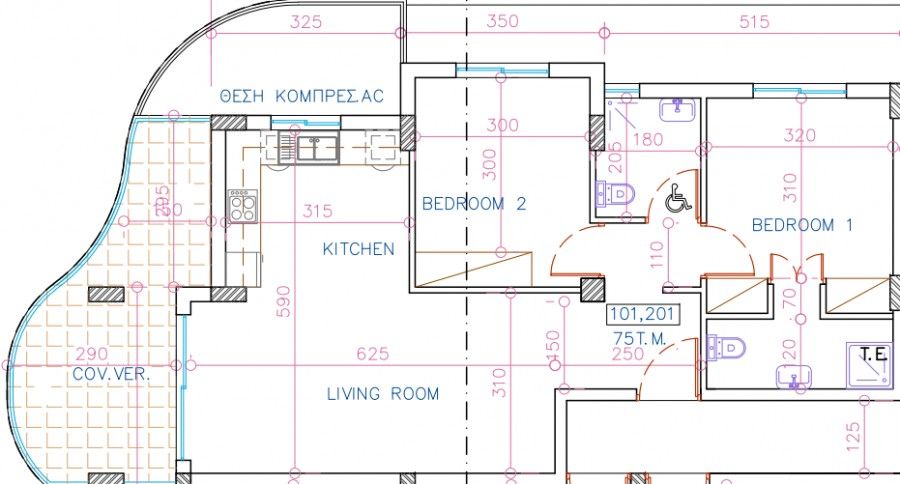 Апартаменты в Ларнаке, Кипр, 89 м² - фото 6