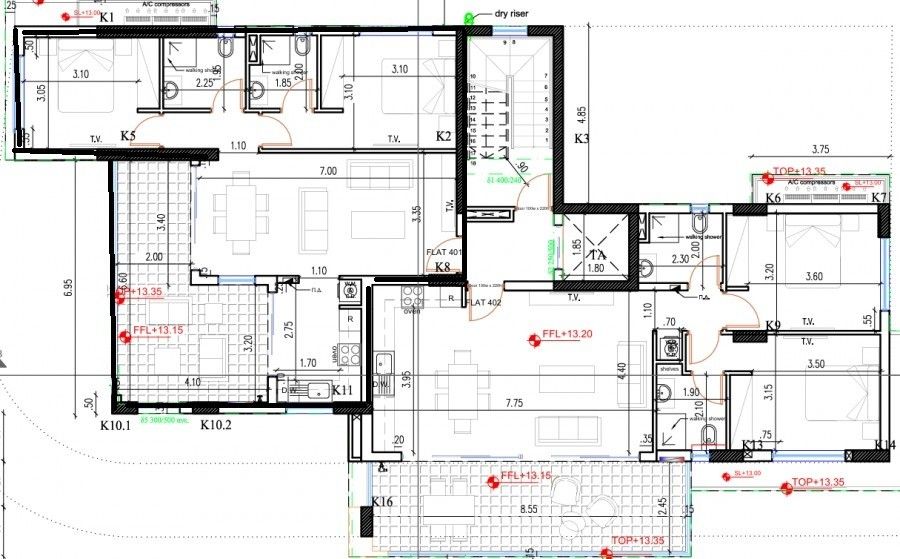 Апартаменты в Ларнаке, Кипр, 101 м² - фото 6