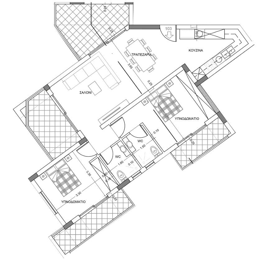 Апартаменты в Пафосе, Кипр, 116 м² - фото 6