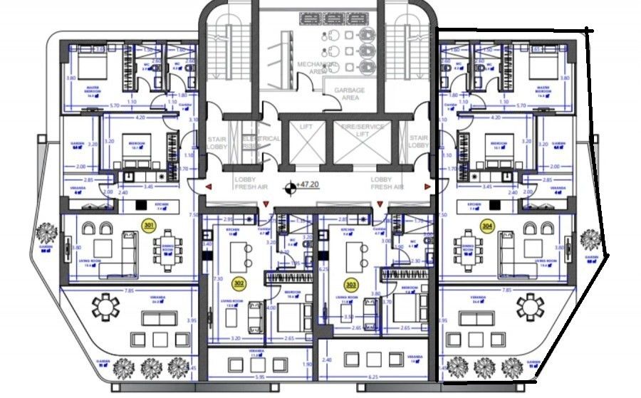 Апартаменты в Лимасоле, Кипр, 130 м² - фото 6
