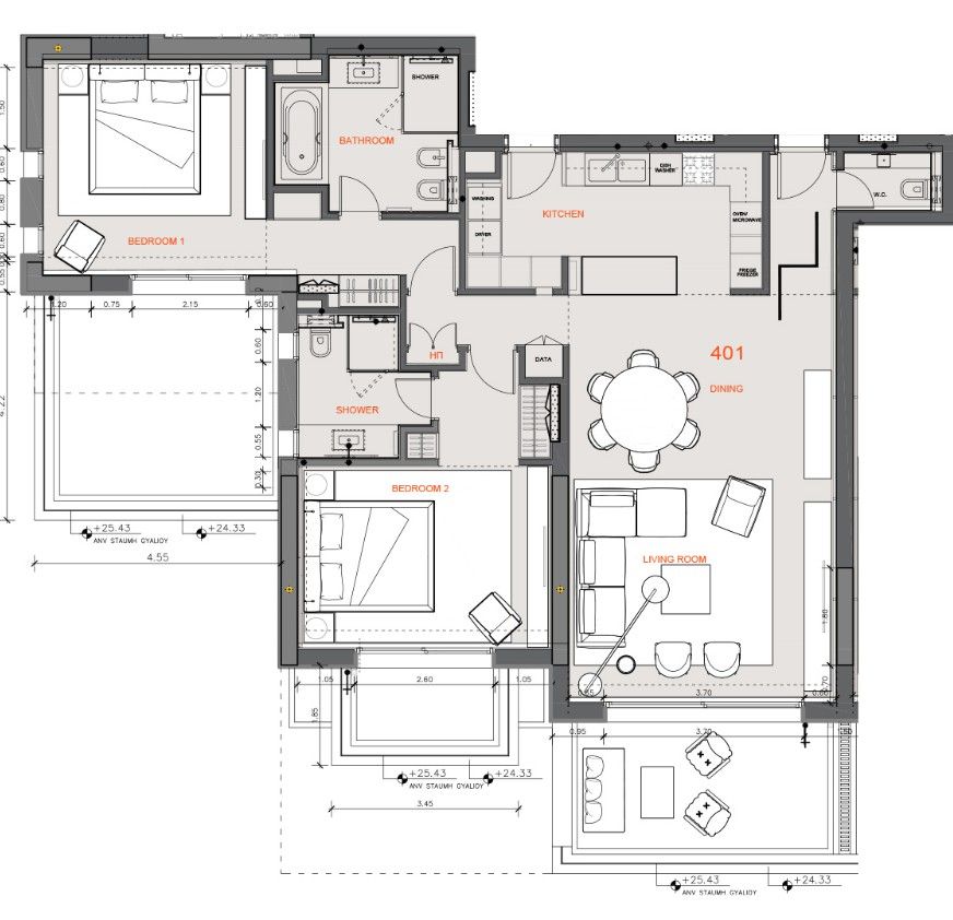 Апартаменты в Лимасоле, Кипр, 165 м² - фото 7