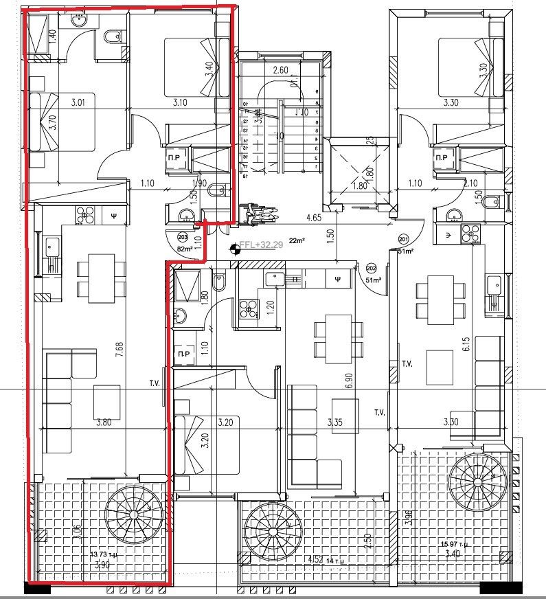 Пентхаус в Ларнаке, Кипр, 96 м² - фото 7