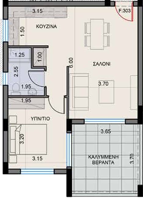 Апартаменты в Ларнаке, Кипр, 71 м² - фото 7