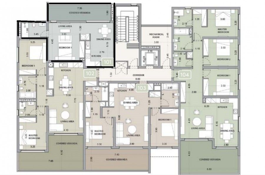 Студия в Лимасоле, Кипр, 64 м² - фото 7