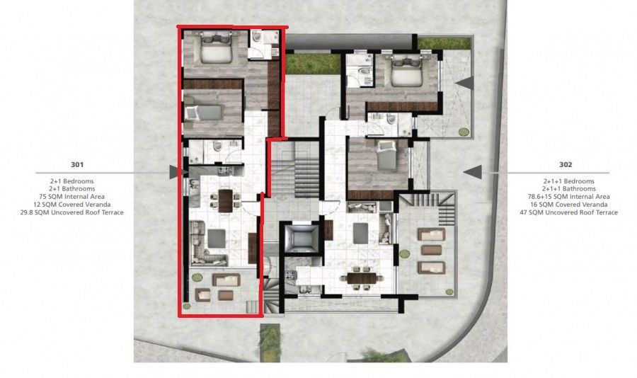 Пентхаус в Лимасоле, Кипр, 124 м² - фото 7