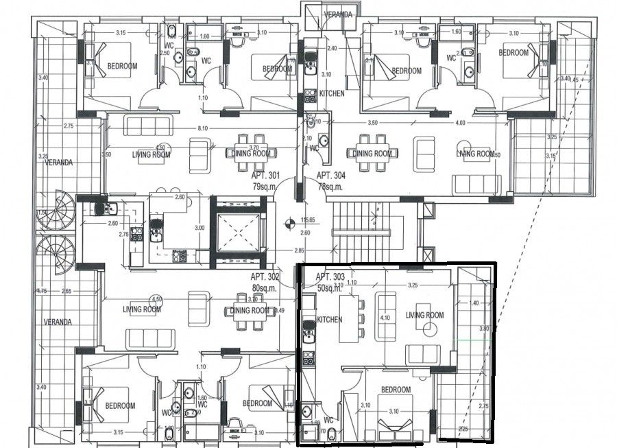Апартаменты в Лимасоле, Кипр, 67 м² - фото 7