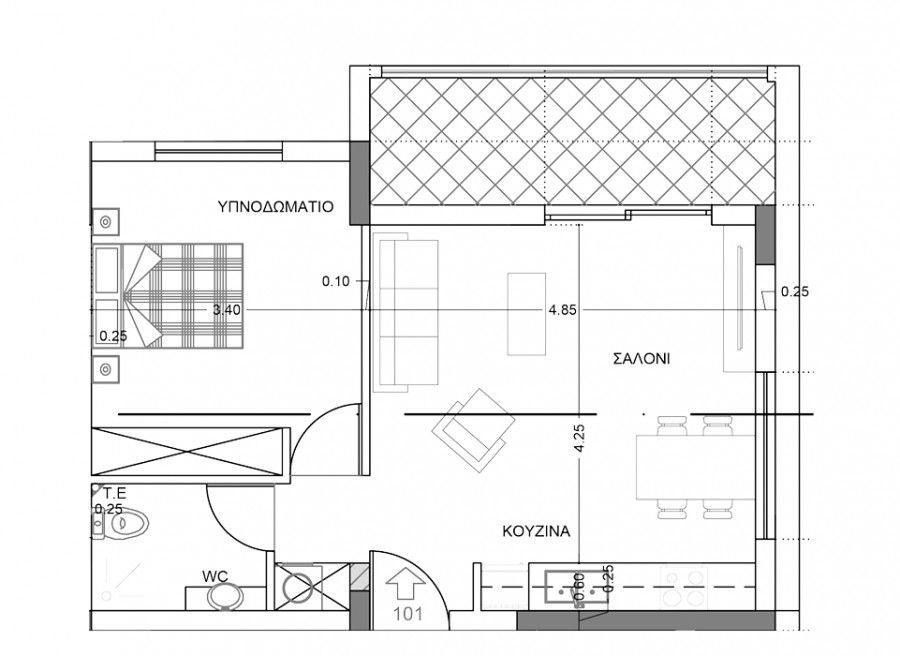 Апартаменты в Пафосе, Кипр, 59 м² - фото 7