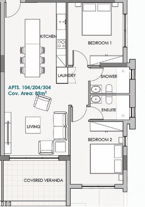 Апартаменты в Пафосе, Кипр, 89 м² - фото 7