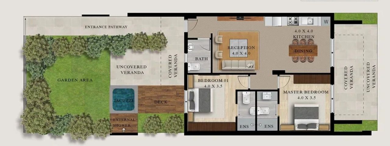 Апартаменты в Ларнаке, Кипр, 58 м² - фото 7