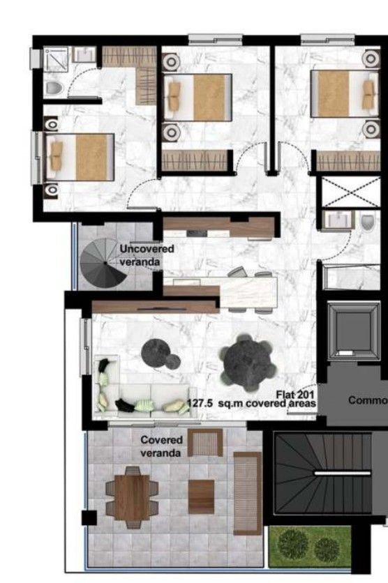 Апартаменты в Лимасоле, Кипр, 118 м² - фото 7