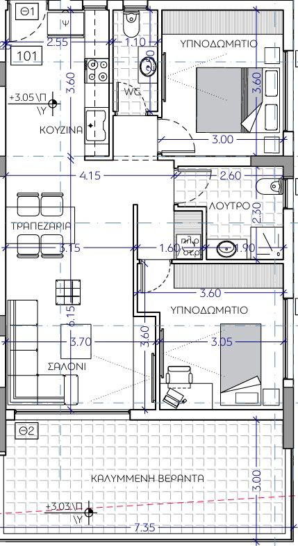 Апартаменты в Лимасоле, Кипр, 86 м² - фото 8