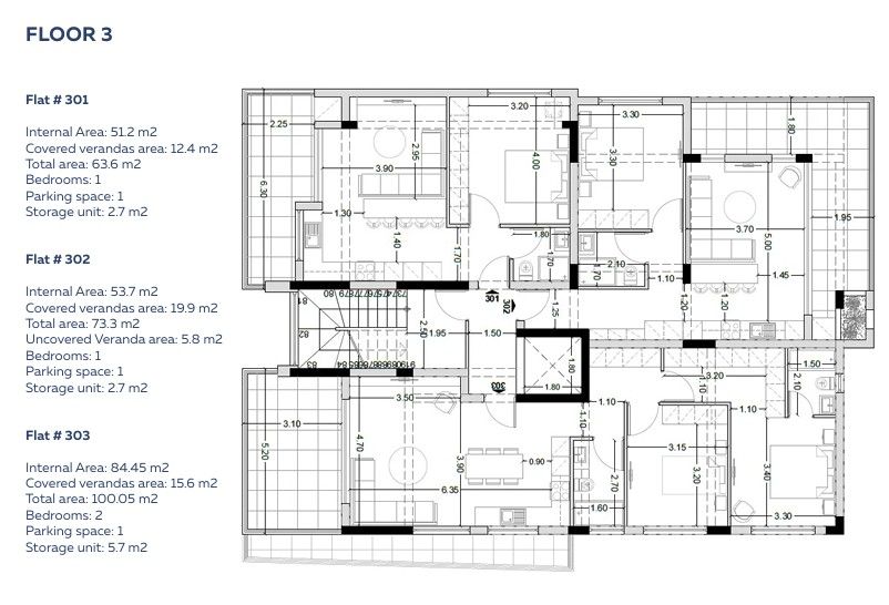 Апартаменты в Лимасоле, Кипр, 100 м² - фото 8