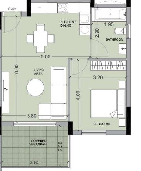 Апартаменты в Лимасоле, Кипр, 63 м² - фото 8