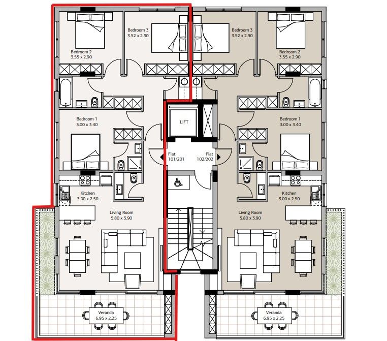 Апартаменты в Лимасоле, Кипр, 124 м² - фото 8