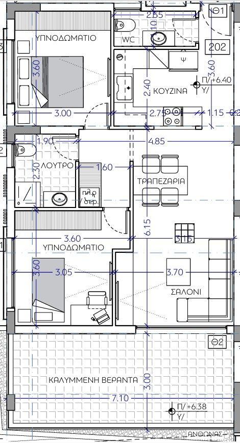 Апартаменты в Лимасоле, Кипр, 93 м² - фото 8