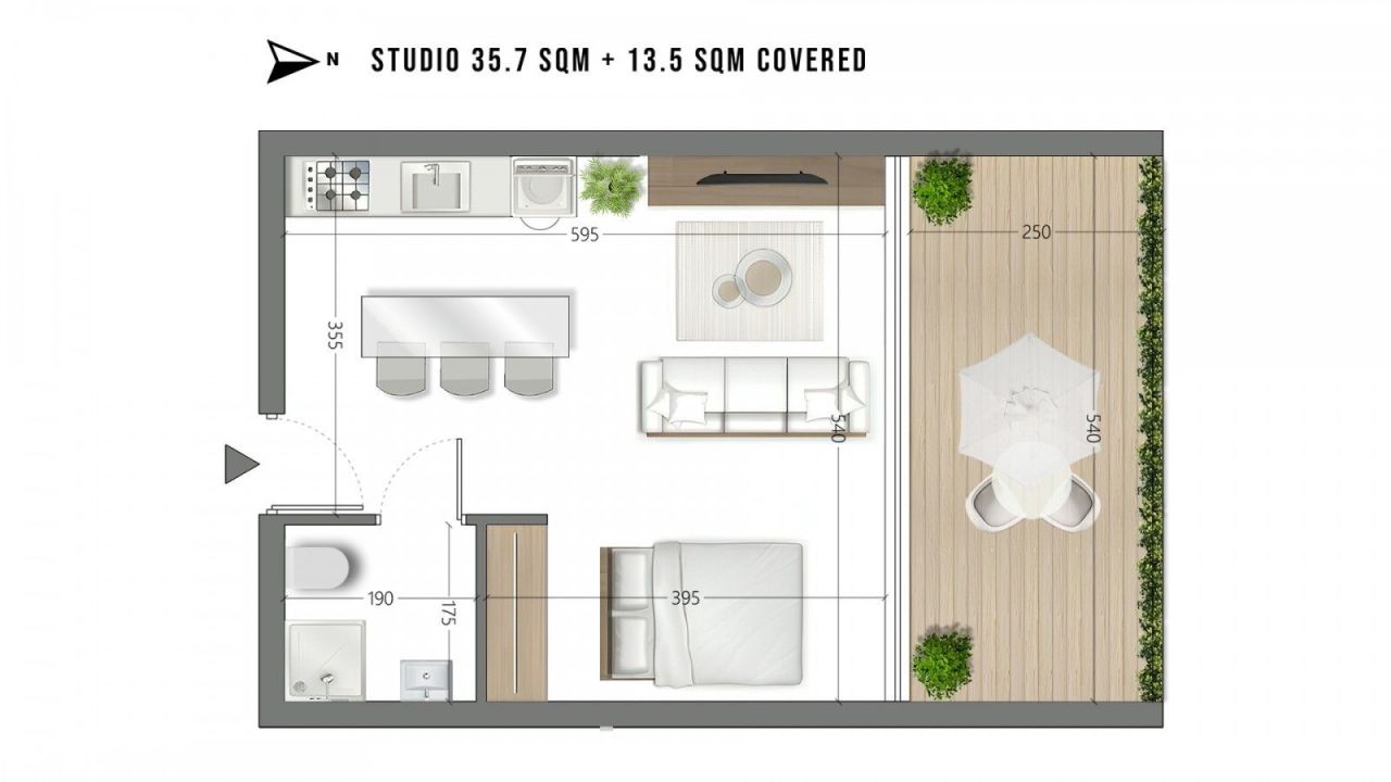Студия в Лимасоле, Кипр, 48 м² - фото 8