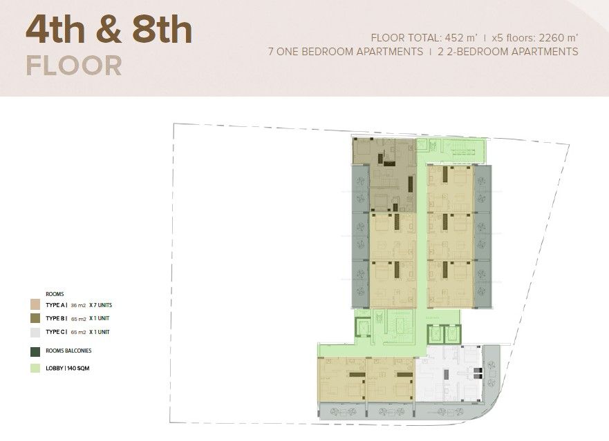 Апартаменты в Лимасоле, Кипр, 80 м² - фото 8