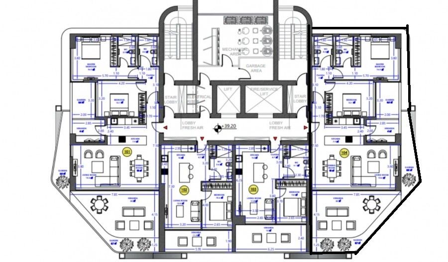 Апартаменты в Лимасоле, Кипр, 129 м² - фото 8