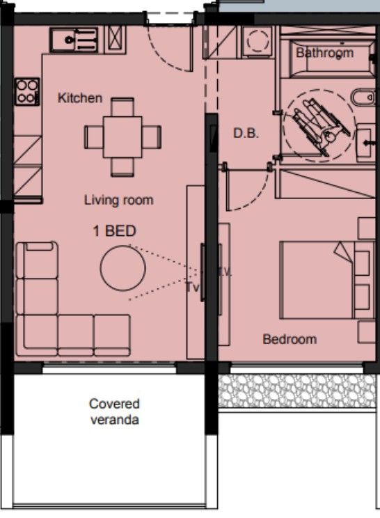 Апартаменты в Лимасоле, Кипр, 70 м² - фото 8