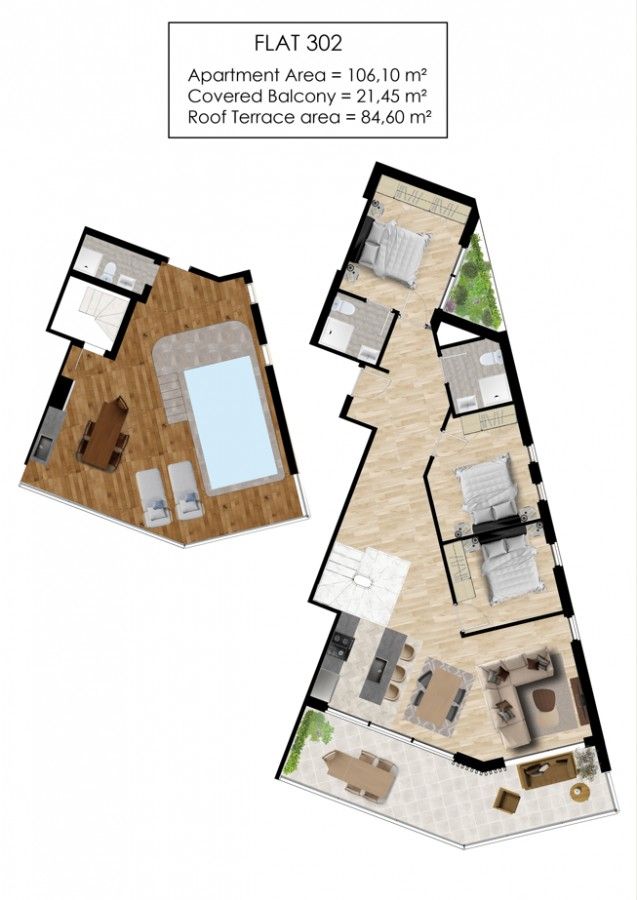 Пентхаус в Пафосе, Кипр, 86 м² - фото 8