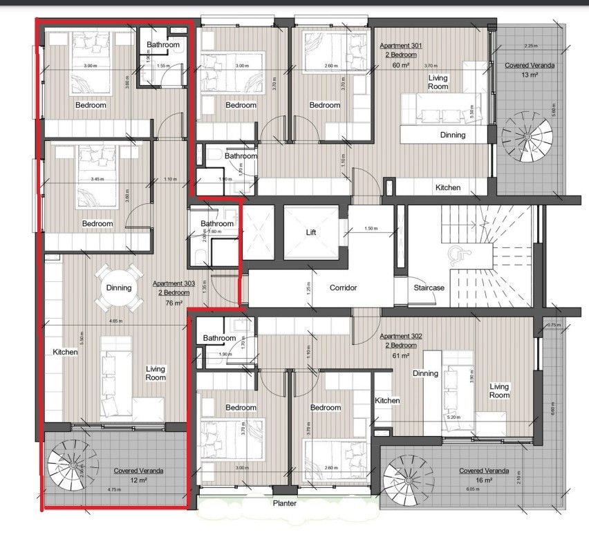 Пентхаус в Лимасоле, Кипр, 88 м² - фото 8