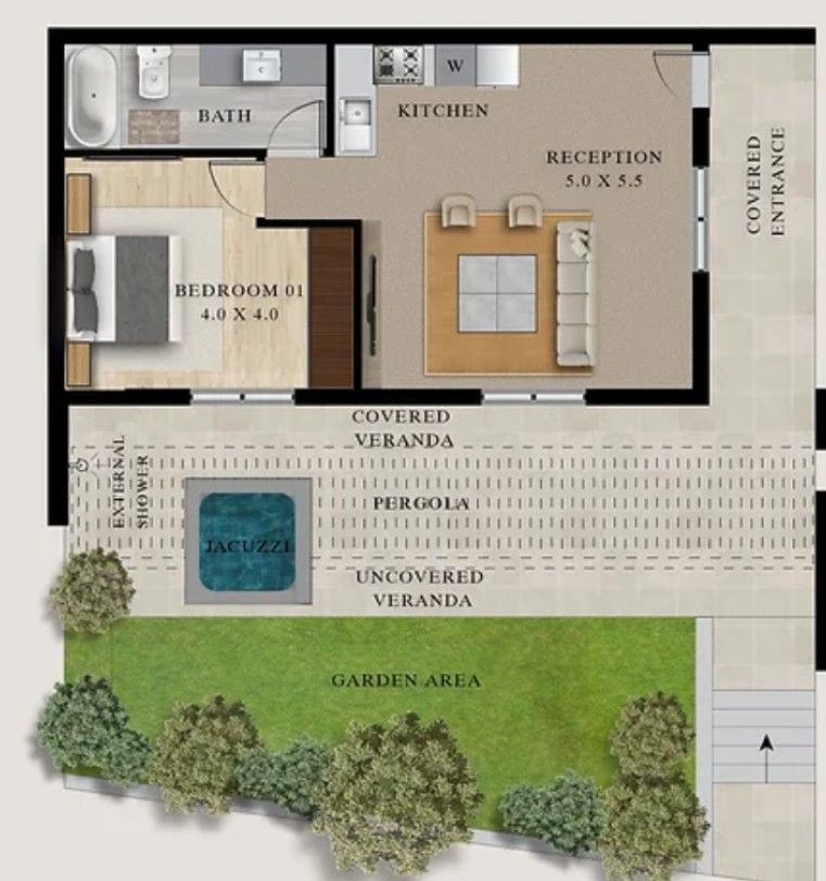 Апартаменты в Ларнаке, Кипр, 84 м² - фото 9