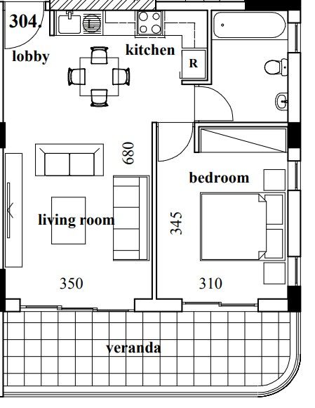 Апартаменты в Ларнаке, Кипр, 64 м² - фото 9