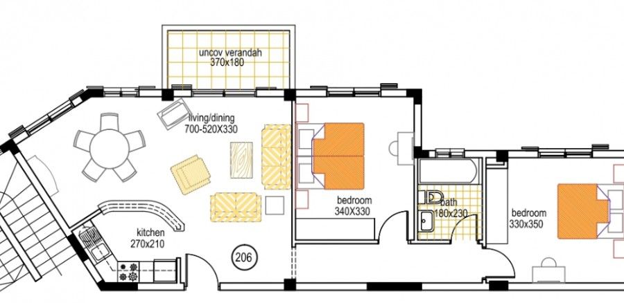 Пентхаус в Пафосе, Кипр, 74 м² - фото 9