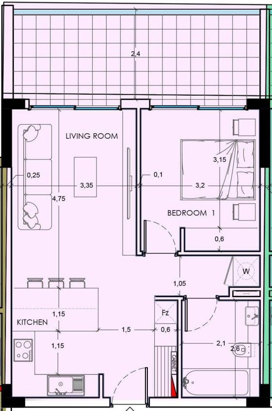 Апартаменты в Лимасоле, Кипр, 73 м² - фото 9