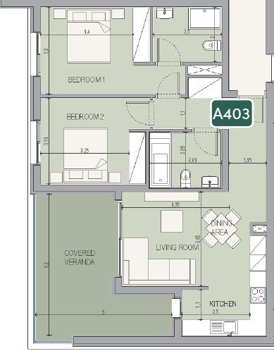 Апартаменты в Лимасоле, Кипр, 105 м² - фото 9