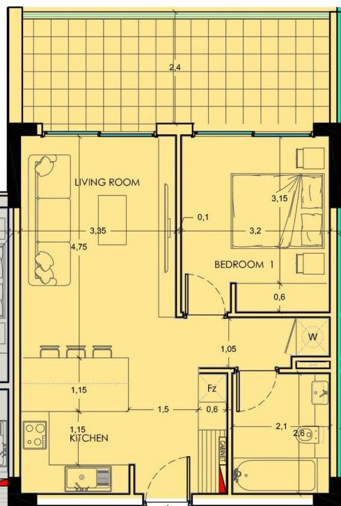 Апартаменты в Лимасоле, Кипр, 73 м² - фото 9