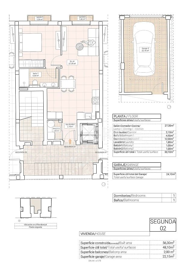 Апартаменты в Ондон-де-лас-Ньевес, Испания, 92 м² - фото 4