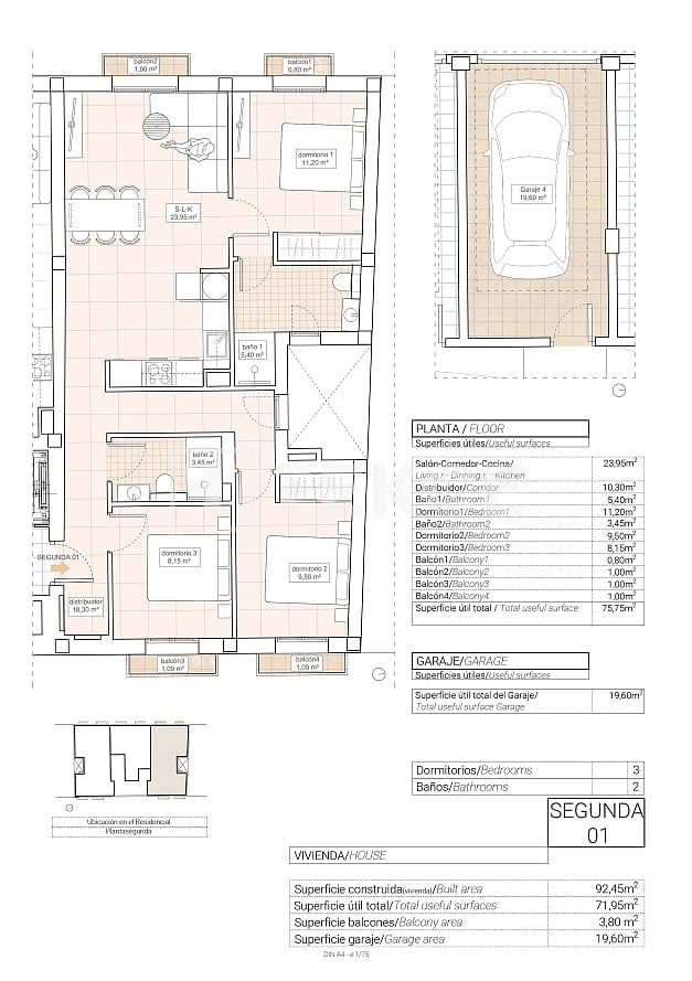Апартаменты в Ондон-де-лас-Ньевес, Испания, 92 м² - фото 9