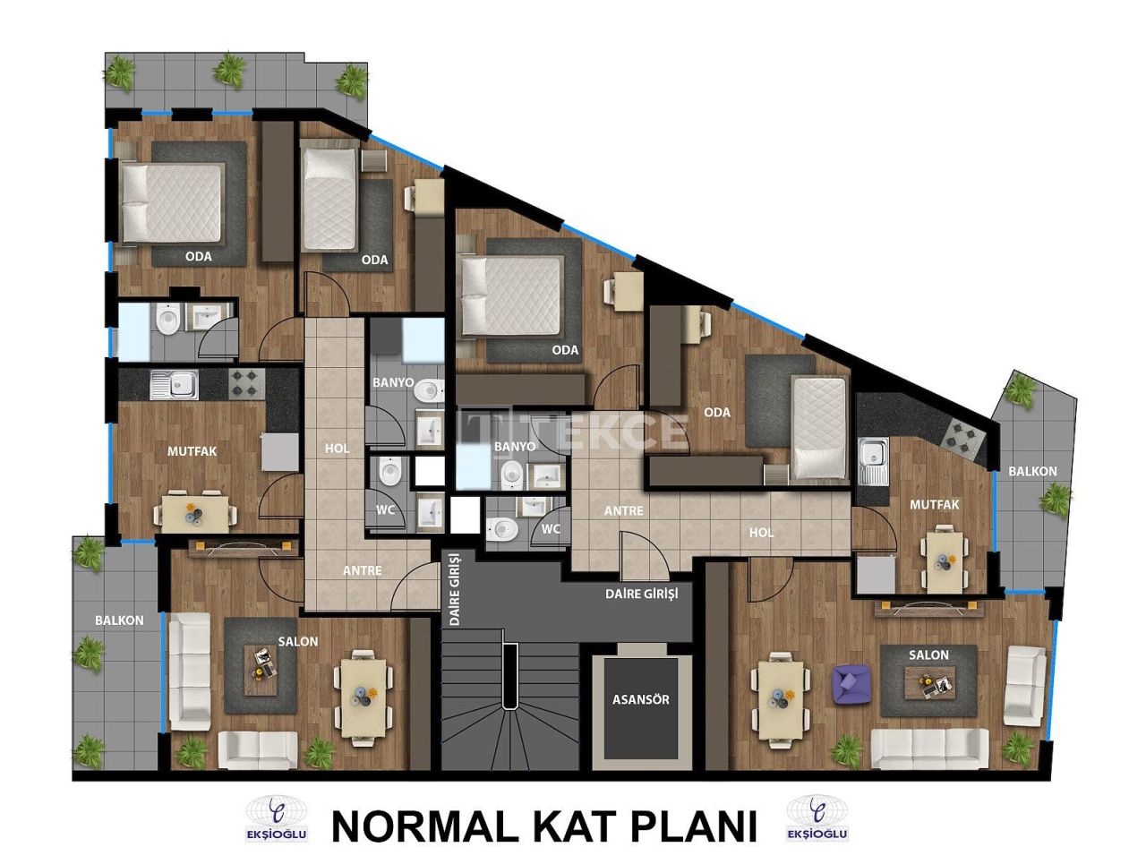 Апартаменты в Анталии, Турция, 91 м² - фото 11